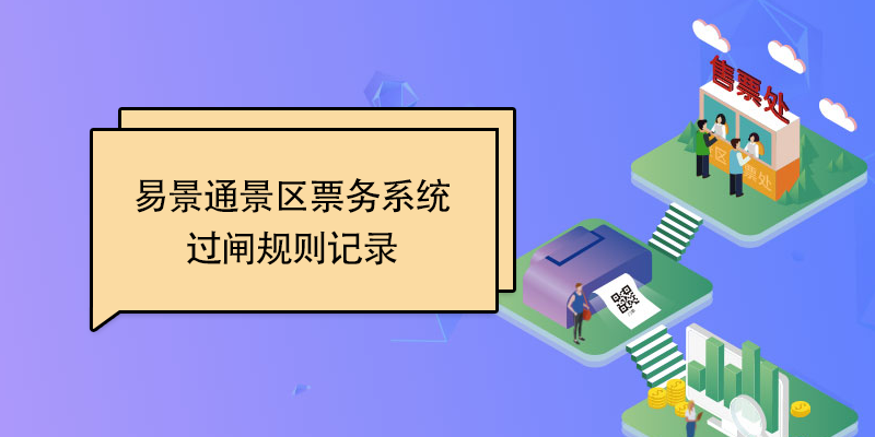 易景通景區(qū)票務(wù)系統(tǒng)：過(guò)閘規(guī)則記錄 