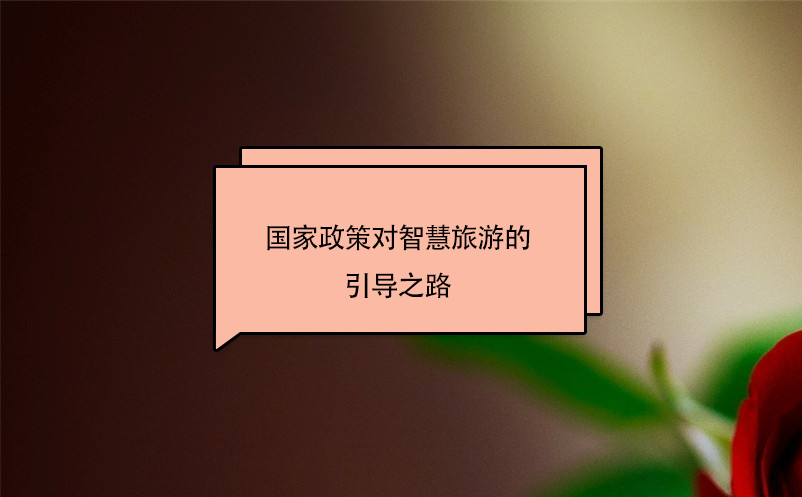 國家政策對(duì)智慧旅游的引導(dǎo)之路