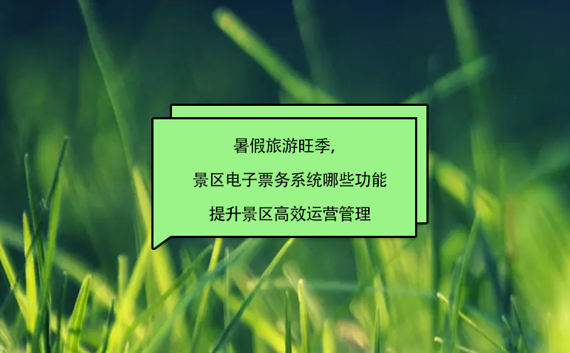 暑假旅游旺季，景區(qū)電子票務(wù)系統(tǒng)哪些功能提升景區(qū)高效運(yùn)營(yíng)管理