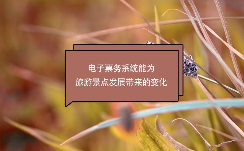 電子票務(wù)系統(tǒng)能為旅游景點發(fā)展帶來的變化