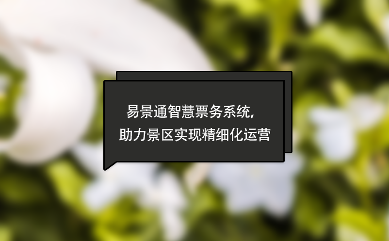 易景通智慧票務(wù)系統(tǒng)，助力景區(qū)實現(xiàn)精細(xì)化運營