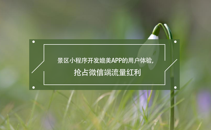 景區(qū)小程序開(kāi)發(fā)媲美APP的用戶體驗(yàn)，搶占微信端流量紅利