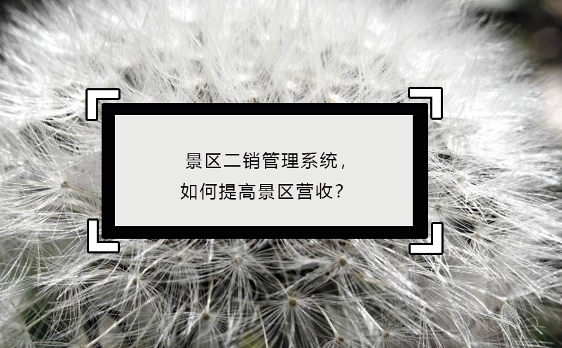 景區(qū)二銷管理系統(tǒng)，如何提高景區(qū)營收？