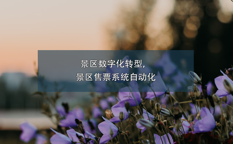 景區(qū)數(shù)字化轉(zhuǎn)型，景區(qū)售票系統(tǒng)自動(dòng)化