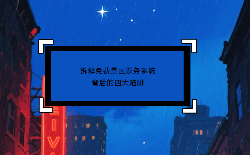 拆解免費景區(qū)票務(wù)系統(tǒng)背后的四大陷阱 